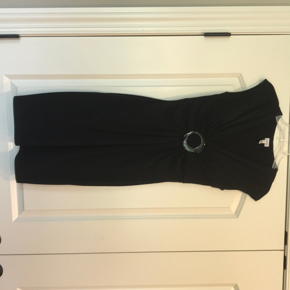 Black form fitting dress